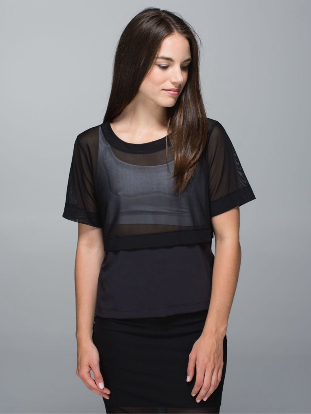 lululemon athletica Meesh Tee Mes h Cropped T Shirt